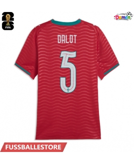 Günstige Portugal Diogo Dalot #5 Heimtrikot Damen WM 2026 Kurzarm